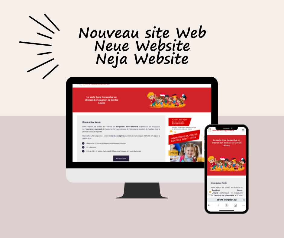 Nouveau site web