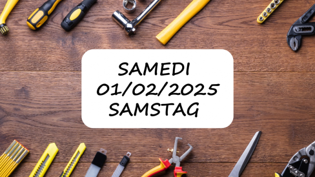 Matinée travaux : samedi 1er février